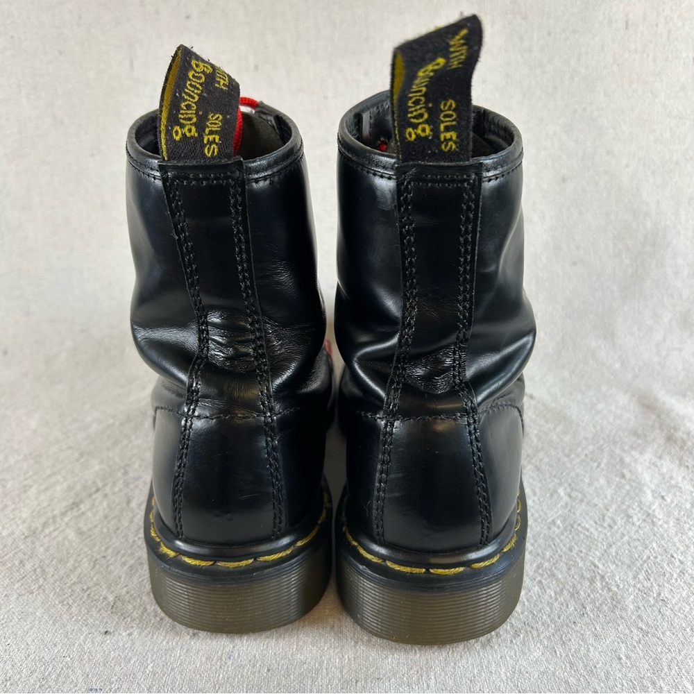 Dr. Martens 6UK (8US Women) Black VINTAGE UNION JACK Boots Made in England - Picture 5 of 16